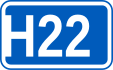 Highway H22 shield}}