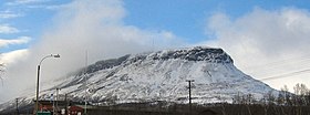 Vue du Saana depuis Kilpisjärvi.