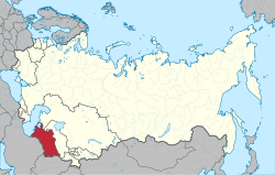 土库曼在苏联的位置