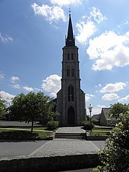 The church of Saint-Laurent, in Trévron
