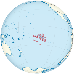 Location of French Polynesia