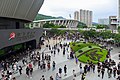 遊行人士到達香港單車館終點