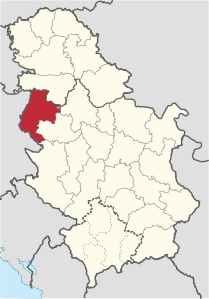 Distretto di Mačva – Localizzazione