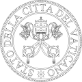 Image 34The Seal of Vatican City. Note the use of the Italian language. (from Vatican City)