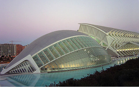 The City of Arts and Sciences. Taide- ja tiedekeskus, Valencia, Espanja (1991-2006).