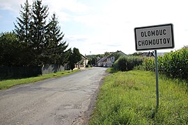 Vjezd do Chomoutova