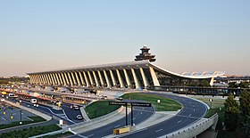 Vue du terminal principal de l'aéroport.