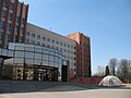 Vitsebskin lääketieteellisen yliopiston päärakennuksen edustaa.