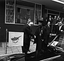 Wagenstandarte des Präsidenten bei einem Besuch in Deutschland, 1962