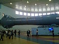 Wide shot of the centrifuge (due excursion) at the Yuri Gagarin Cosmonaut Training Center in Star City