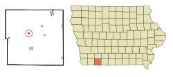 Location of Gravity, Iowa