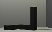 トニー・スミス作『Free Ride』1962年。6'8 x 6'8 x 6'8(標準的な米国のドア開口部の高さ)、ニューヨーク近代美術館