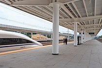 Kereta penumpang G2626 pada hari peresmian Stasiun Kereta Wuyuan, 28 Juni 2015