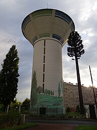 Château d'eau de Créteil (Val-de-Marne), France.