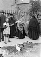 A Market Square in Galway, circa 1910