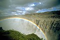 Dettifoss mit Regenbogen