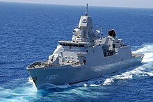 A fragata holandesa HNLMS De Zeven Provinciën.