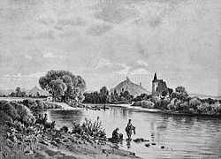 "Oharka" (Ohře) u Křesína (K. Liebscher 1851 - 1906)