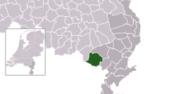 Ligging van Weert-munisipaliteit in Limburg
