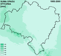 Soma média de precipitação em janeiro (o mês mais seco)