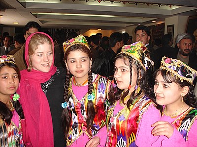 Uzbek girls in Kabul