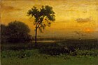 George Inness, Wschód słońca (ok. 1887)