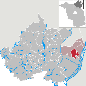 Poziția Hohenselchow-Groß Pinnow pe harta districtului Uckermark