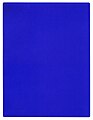 Yves Klein: Monochromie IKB 191.