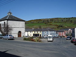 Dwyer Square (the former Market House, at left, is now a public library)