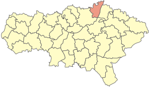 Хвалынский район на карте