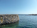 Le quai du port de l'île Vierge.