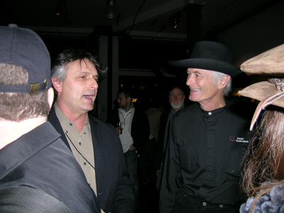 Dos dels fundadors de Burning Man: John Law (esquerra) i Michael Mikel (dreta)