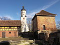 Kirche und Wohnturm in Wandersleben, Thüringen