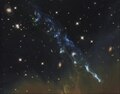 Image 19Herbig–Haro object HH 110 ejects gas through interstellar space. (from Interstellar medium)