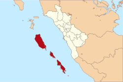 Location within West Sumatra