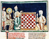 Альфонсо X. Книга об игре в шахматы, кости и триктрак. Мавры играют в шахматы, 1283