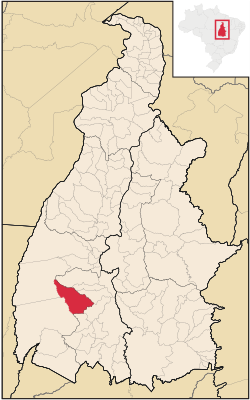 Localização de Dueré no Tocantins