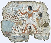 Nebamun av kuşlarını tasvir eden fresk; yaklaşık MÖ 1350; sıva üzerine boya; 98 × 83 cm; British Museum (Londra)