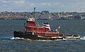 A tugboat in New York Harbor