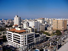 Gazan kaupunkinäkymää