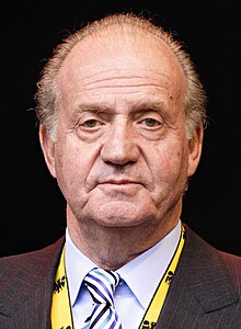 A photograph of Juan Carlos aged 75