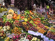 Fruits and vegetables for sale