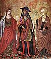 Els sants Maria, Llàtzer i Marta, pel Mestre de Perea, s. XV (Madrid, Museu Lázaro Galdiano)