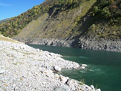 Bifloden L'Eau d'Olle ved Lac du Grand Maison