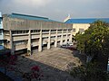 Extension building that houses the library, gymnasium, and faculty offices of the Grade School Department