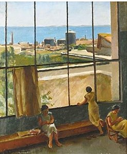 Vue de l'atelier de l'artiste à Abd-el-Tif (1932), localisation inconnue.
