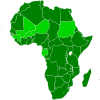 Mappa del Union African