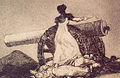 Agustina de Aragón, por Goya.