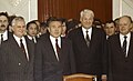 Ukrainas, Kazahstānas, Krievijas un Baltkrievijas vadītāji pēc Almati vienošanās parakstīšanas (1991)