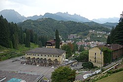 Skyline of Recoaro Terme